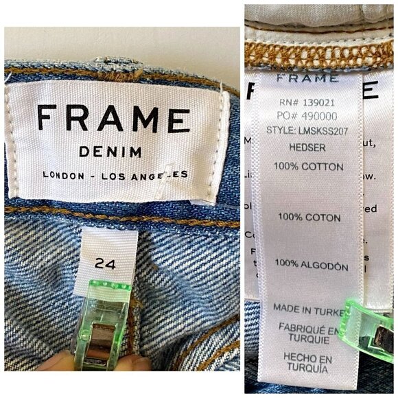 NWT Frame Denim Le Mini Skirt Studded,‎  Size 24, Blue with Silver Studs - Picture 13 of 15